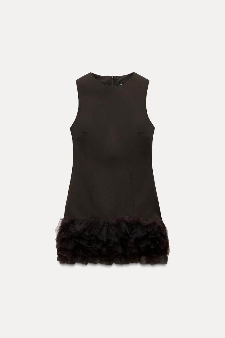 Novara | Brown Tulle Dress