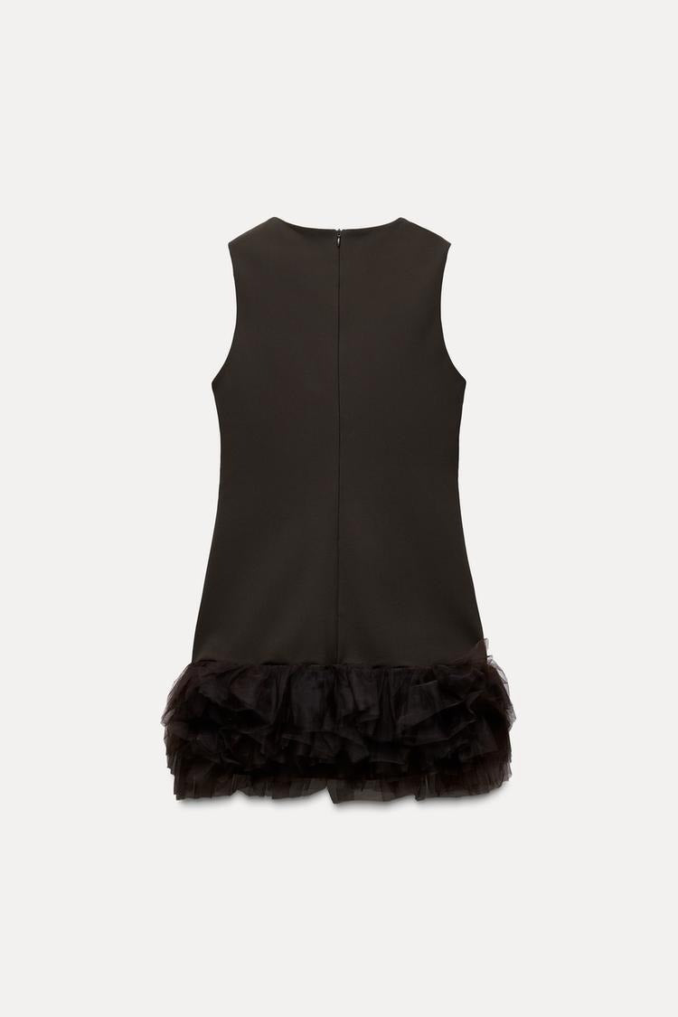 Novara | Brown Tulle Dress