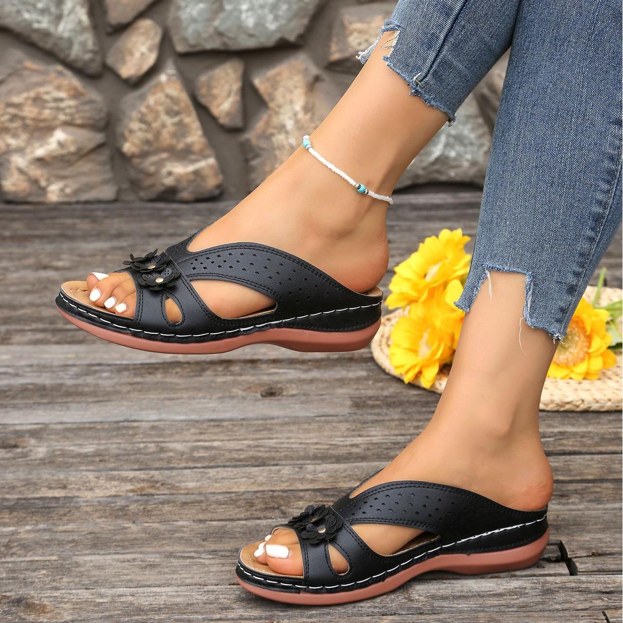 Norabel - Orthopedic Comfort Wedge Sandals – Stability, Lightness and Natural Posture