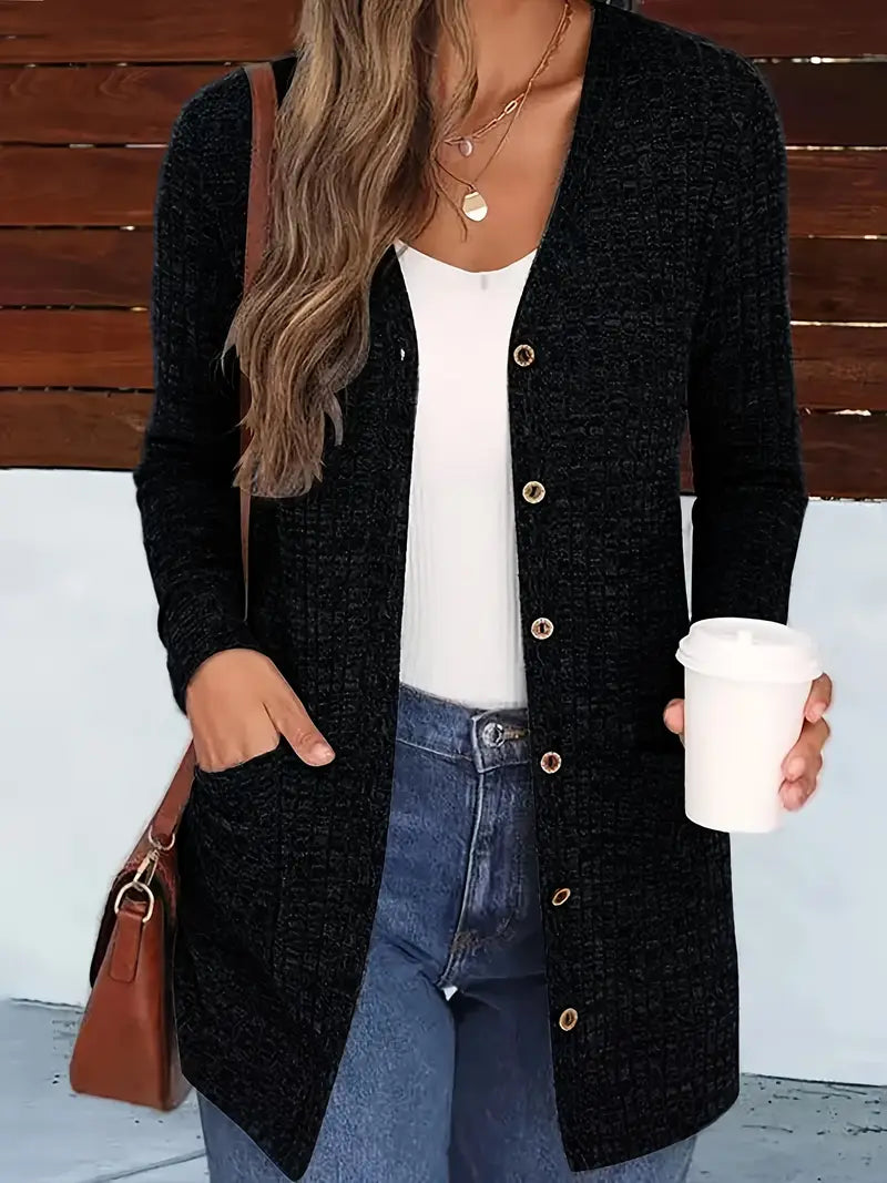 Nahlani | Cozy Long Sleeve Cardigan