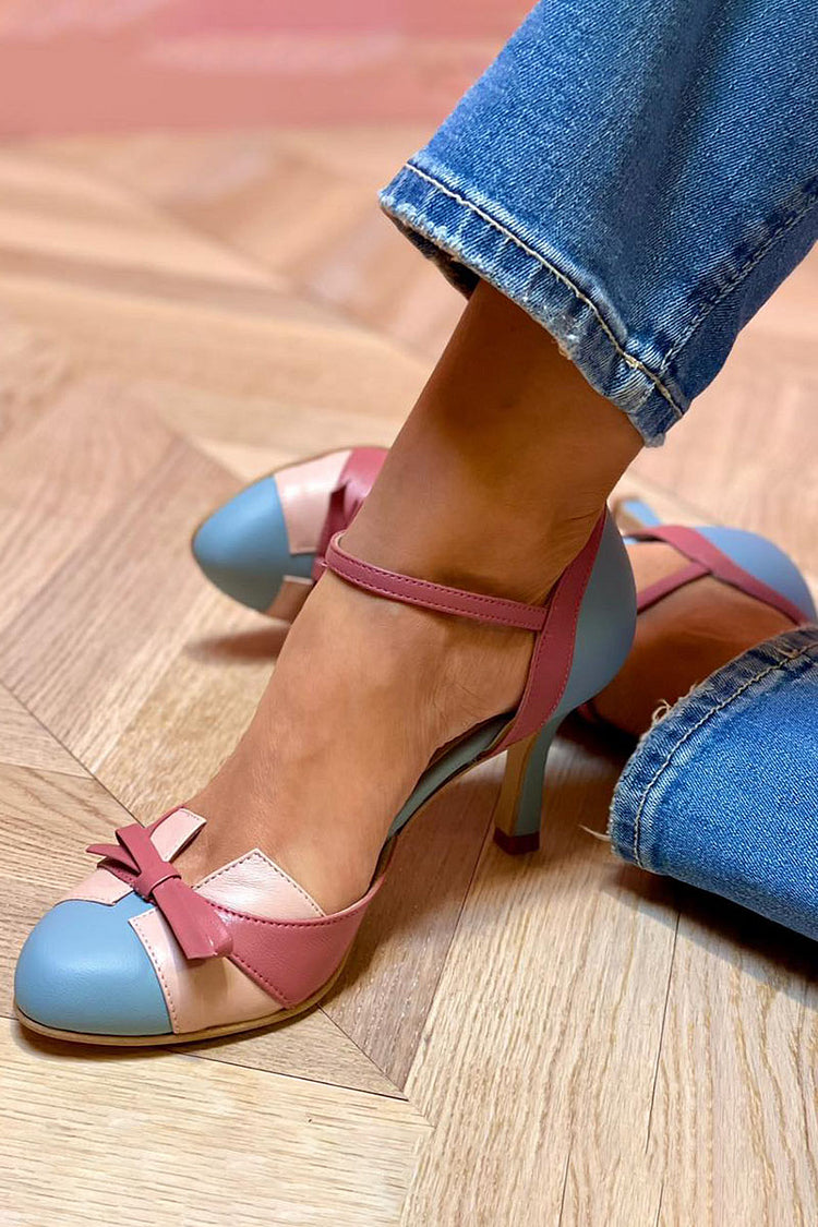 JULIET | PATTERNED HEELS WITH STRAP
