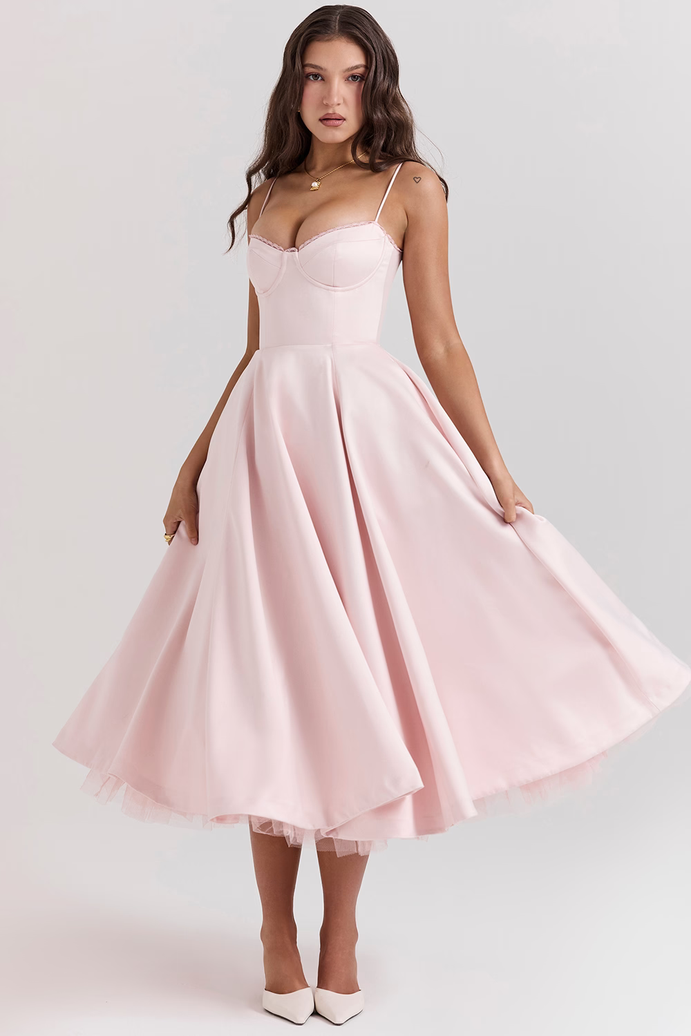 Alina | Corset Midi Dress