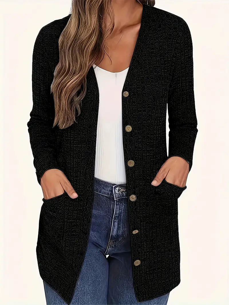 Nahlani | Cozy Long Sleeve Cardigan