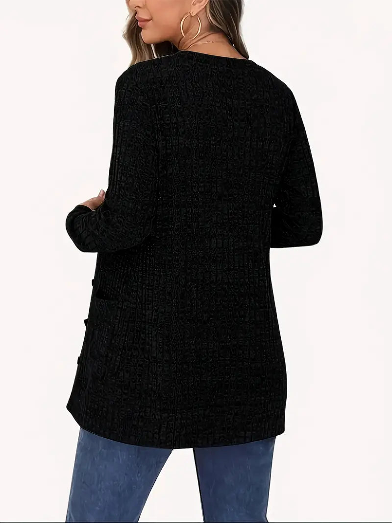 Nahlani | Cozy Long Sleeve Cardigan