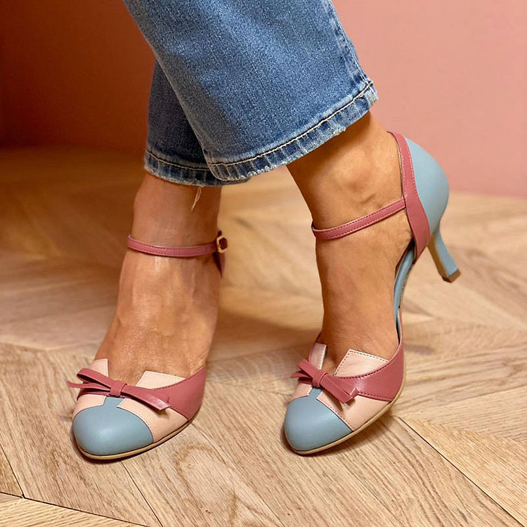 JULIET | PATTERNED HEELS WITH STRAP
