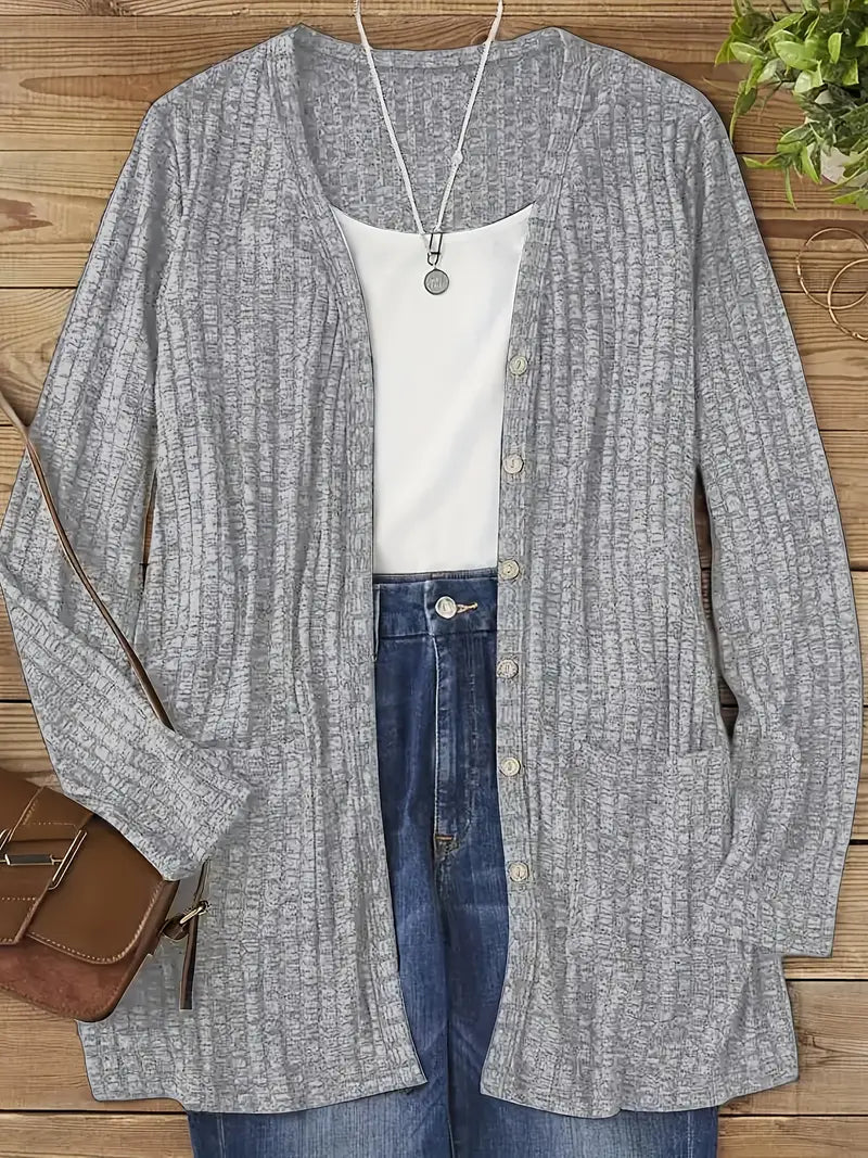 Nahlani | Cozy Long Sleeve Cardigan
