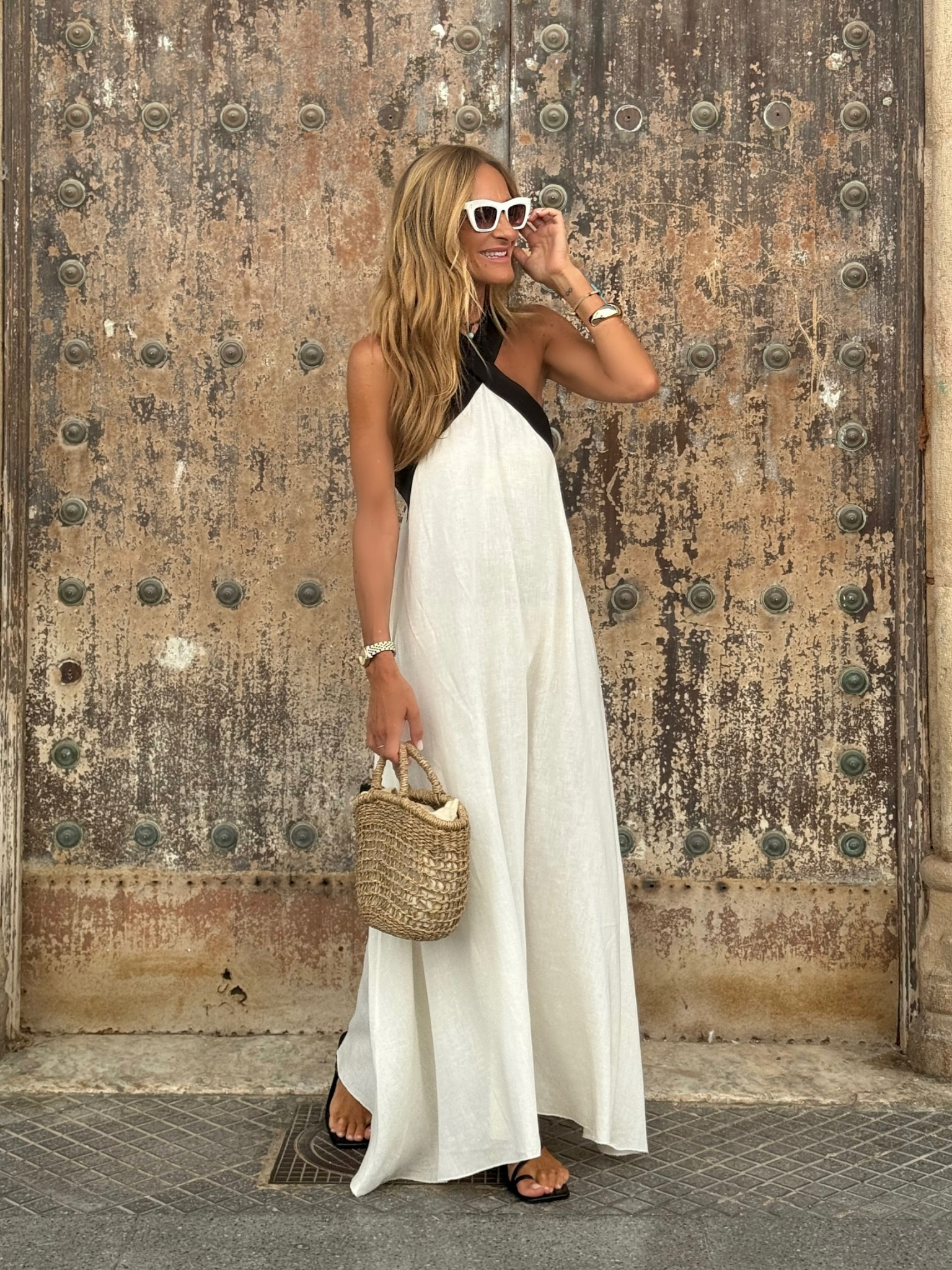 CANELA | Cross-Front Neckline Dress