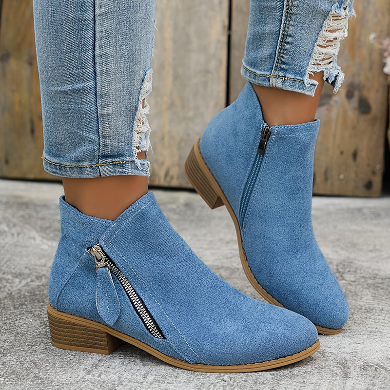 Ambreline | Classic Leather Ankle Boots