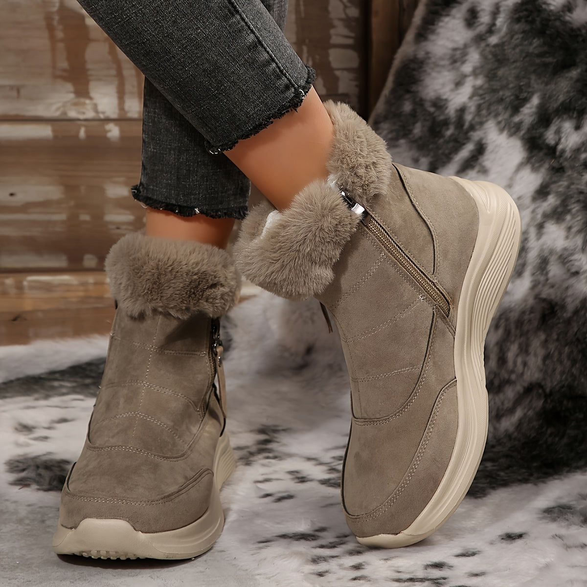 Luma | Ultra Warm Faux Suede Winter Boots