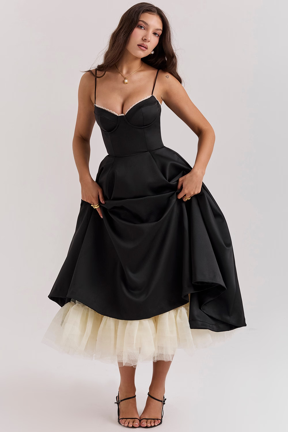Alina | Corset Midi Dress