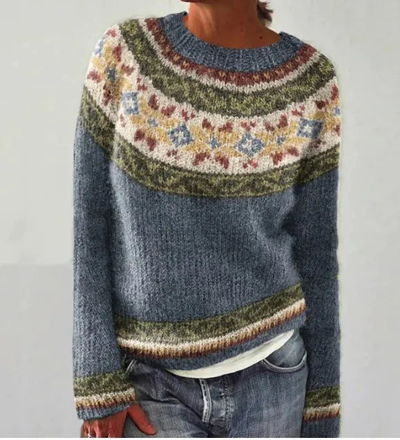Nina | Warm Vintage Style Knit Sweater
