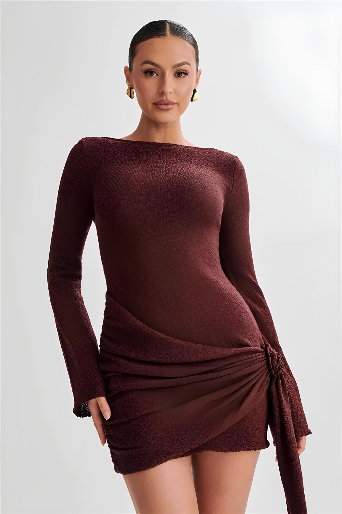 Velquira | Scarf Mini Dress