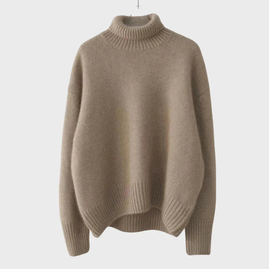 Knitted sweater | Loose fit | Turtleneck