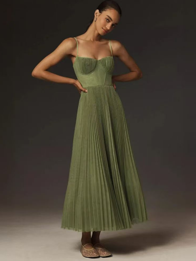 Jasira | Romantic Pleated Dress