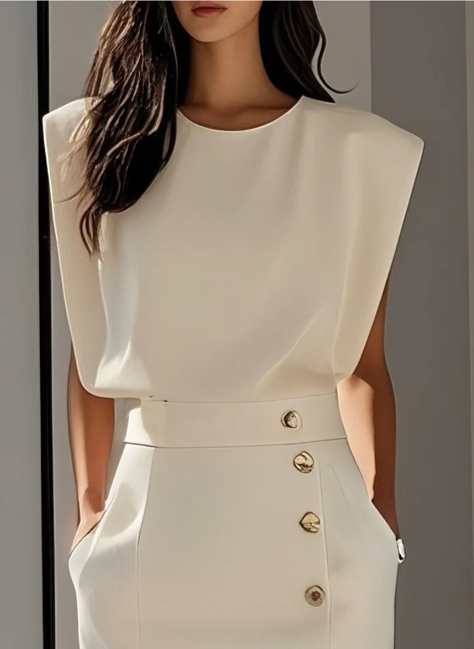 NOMI | Elegant Ivory Dress for Women