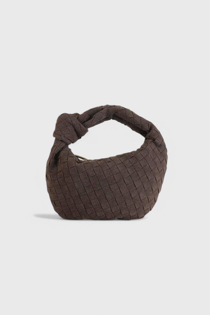 Remi Mini Woven Knot Detail Handbag