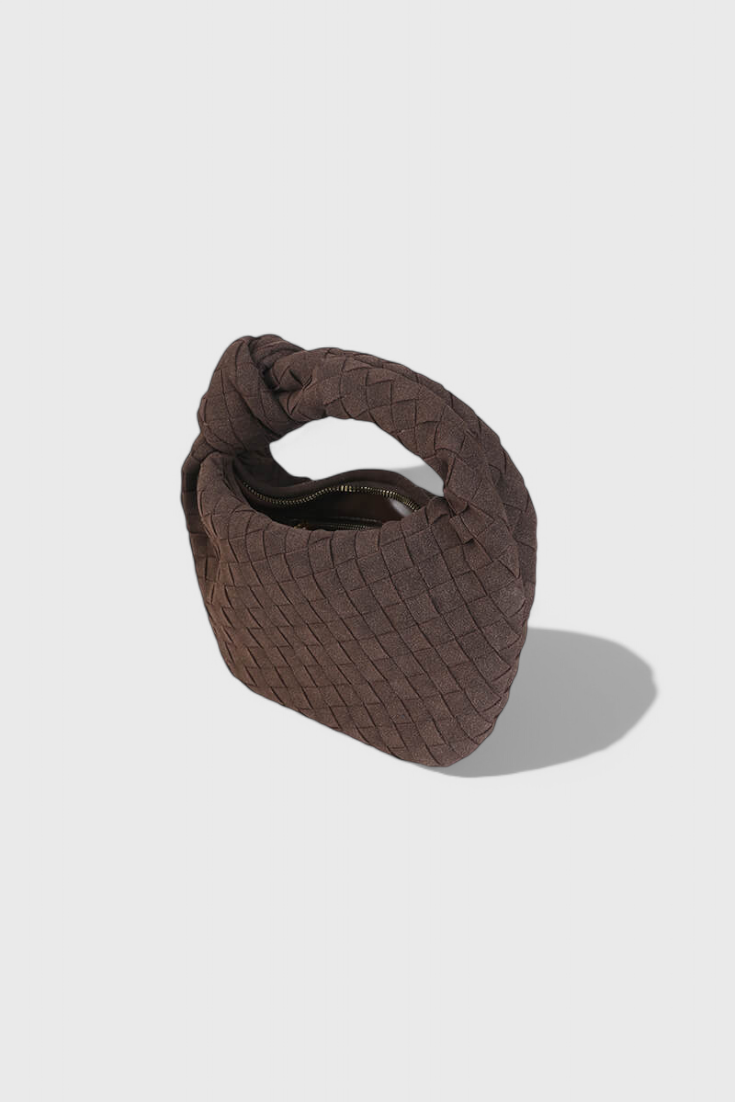 Remi Mini Woven Knot Detail Handbag