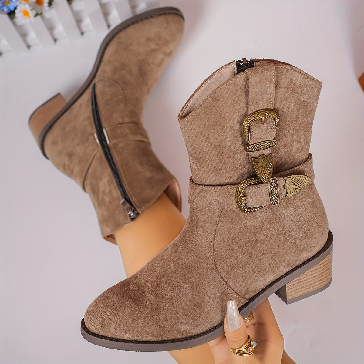 Solène | Winter Cowgirl Boots