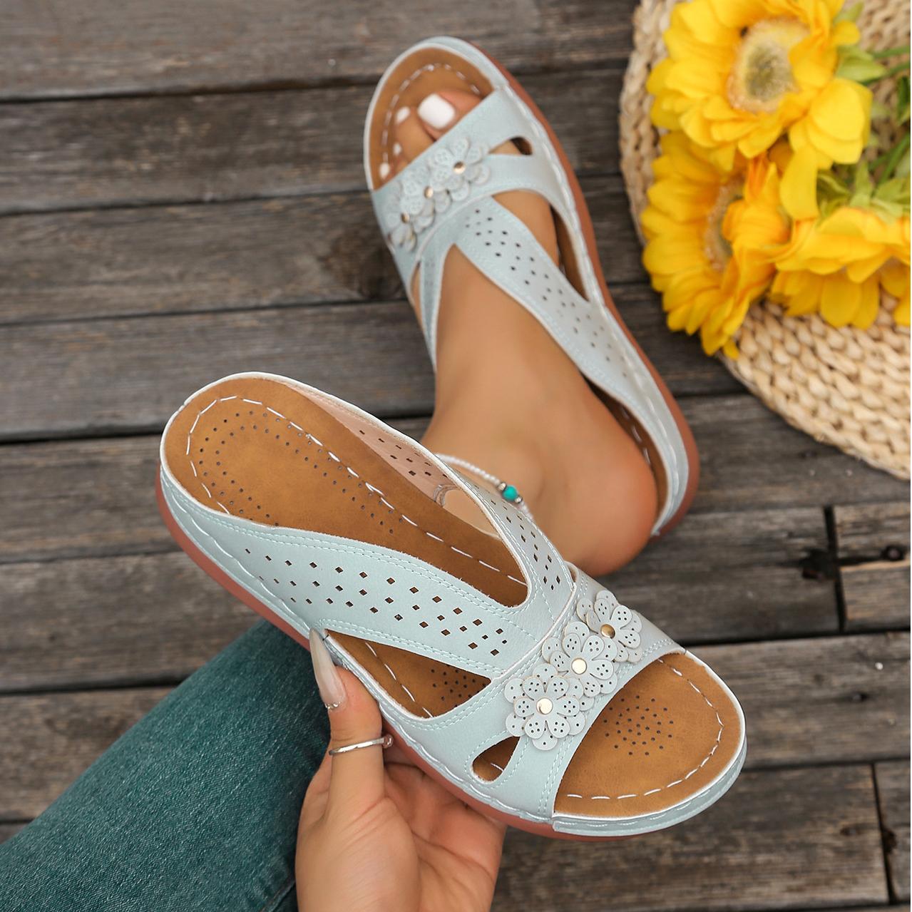 Norabel - Orthopedic Comfort Wedge Sandals – Stability, Lightness and Natural Posture