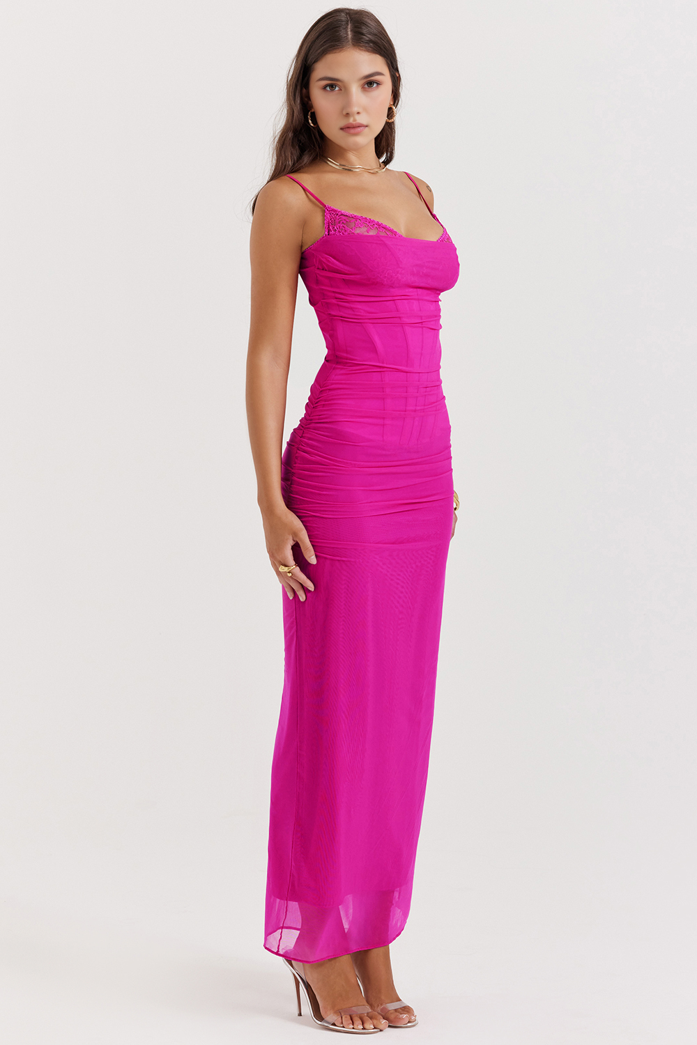 Aurelia | Red Dress with Lace