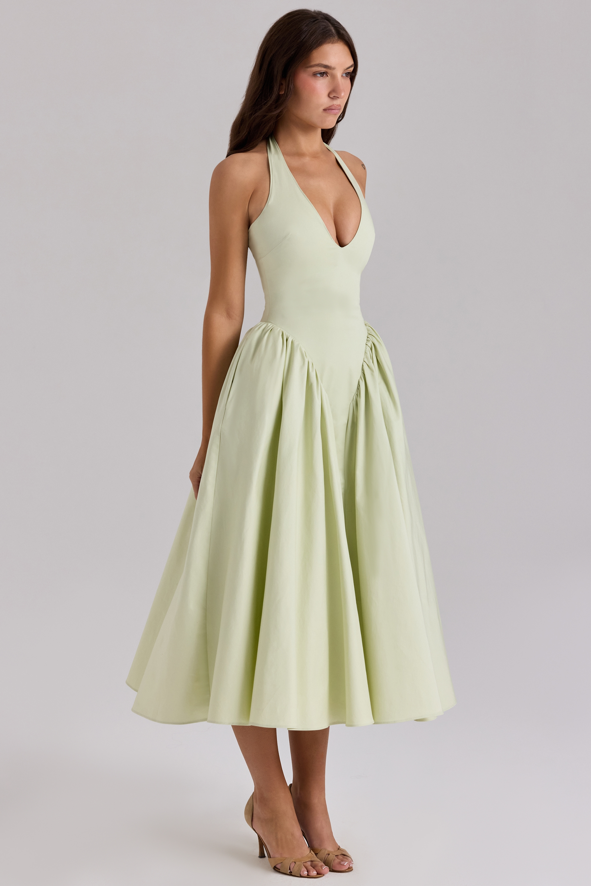 Liana™ | Ruched Midi Dress