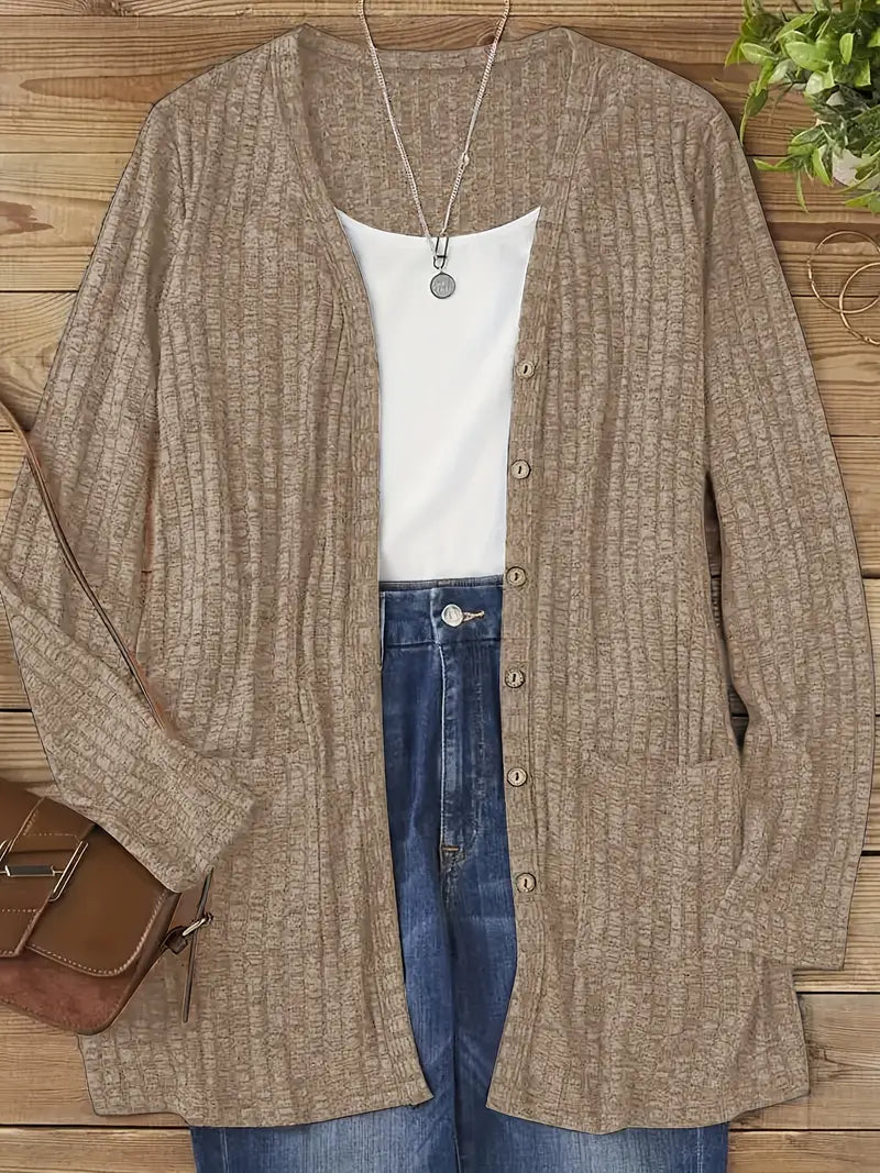Nahlani | Cozy Long Sleeve Cardigan