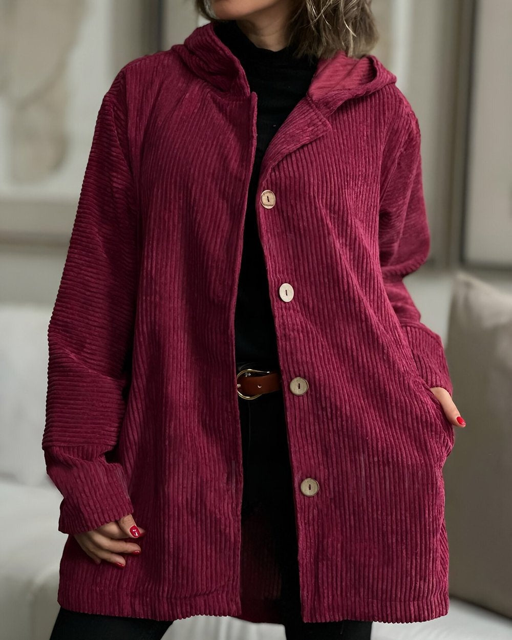 Cordia | Cozy Corduroy Hoodie