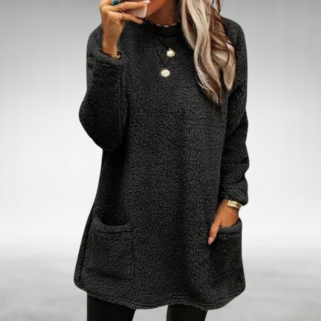 Nora | Fleece Sweater with Pockets