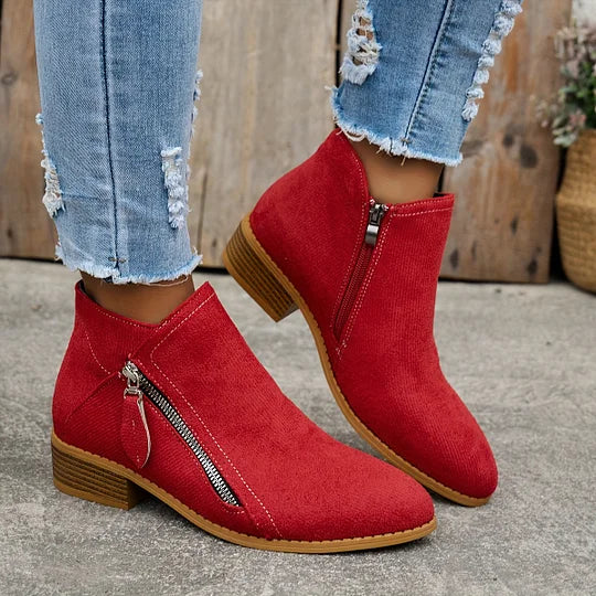 Ambreline | Classic Leather Ankle Boots