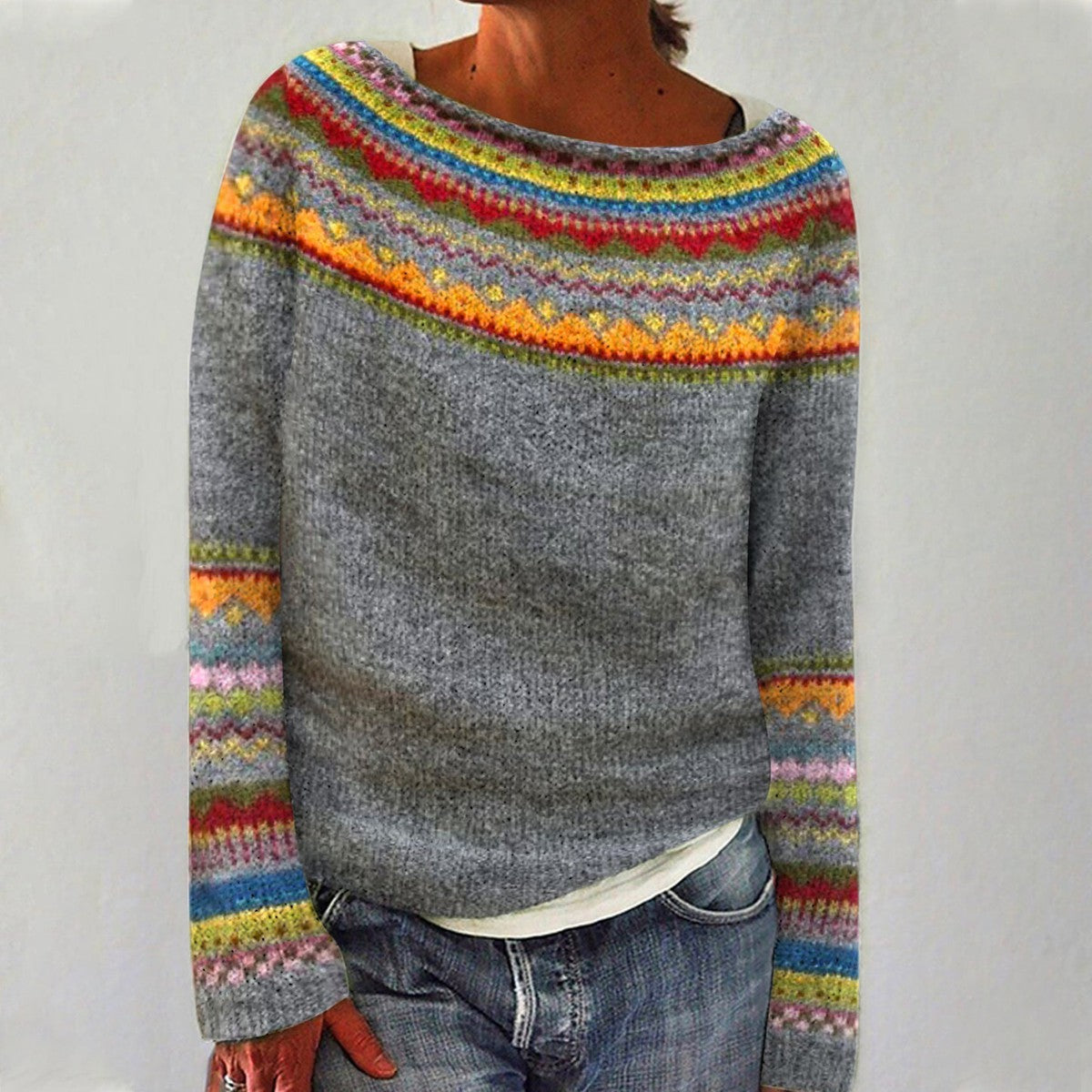 Nina | Warm Vintage Style Knit Sweater