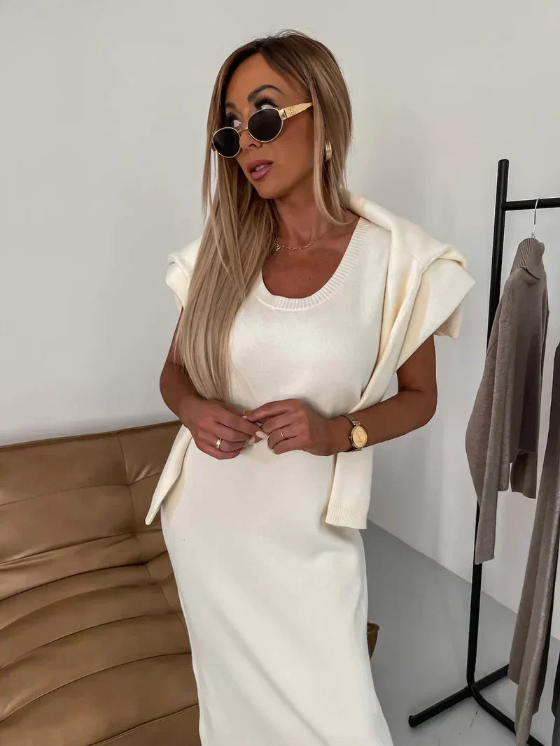 Marley | Sleek Rollneck Midi Dress