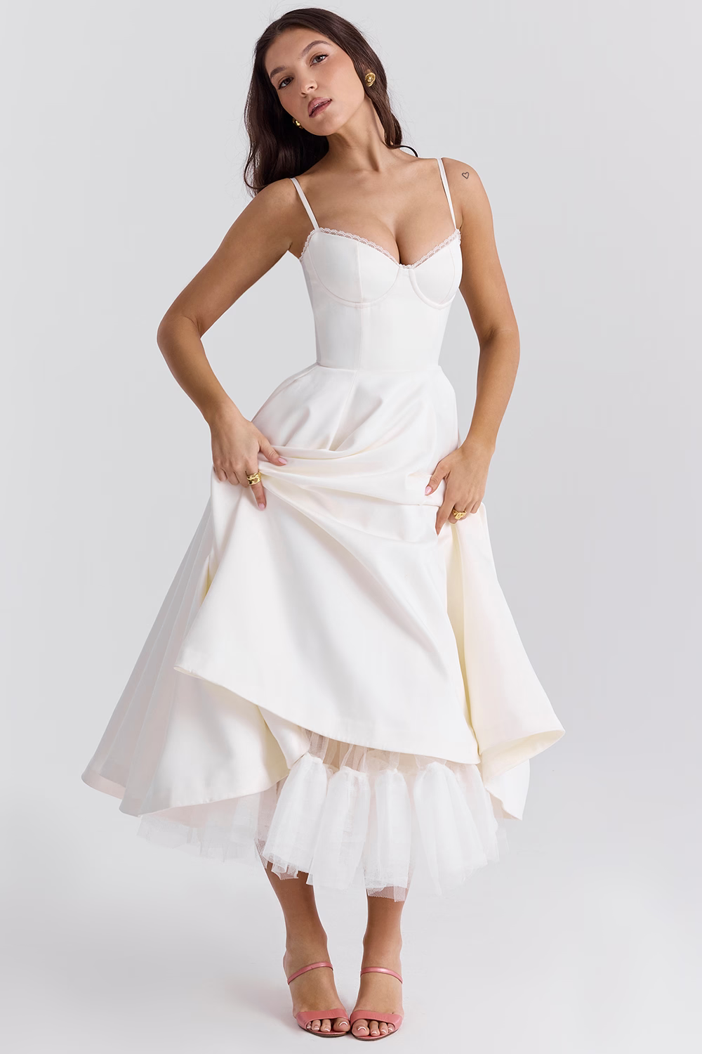 Alina | Corset Midi Dress