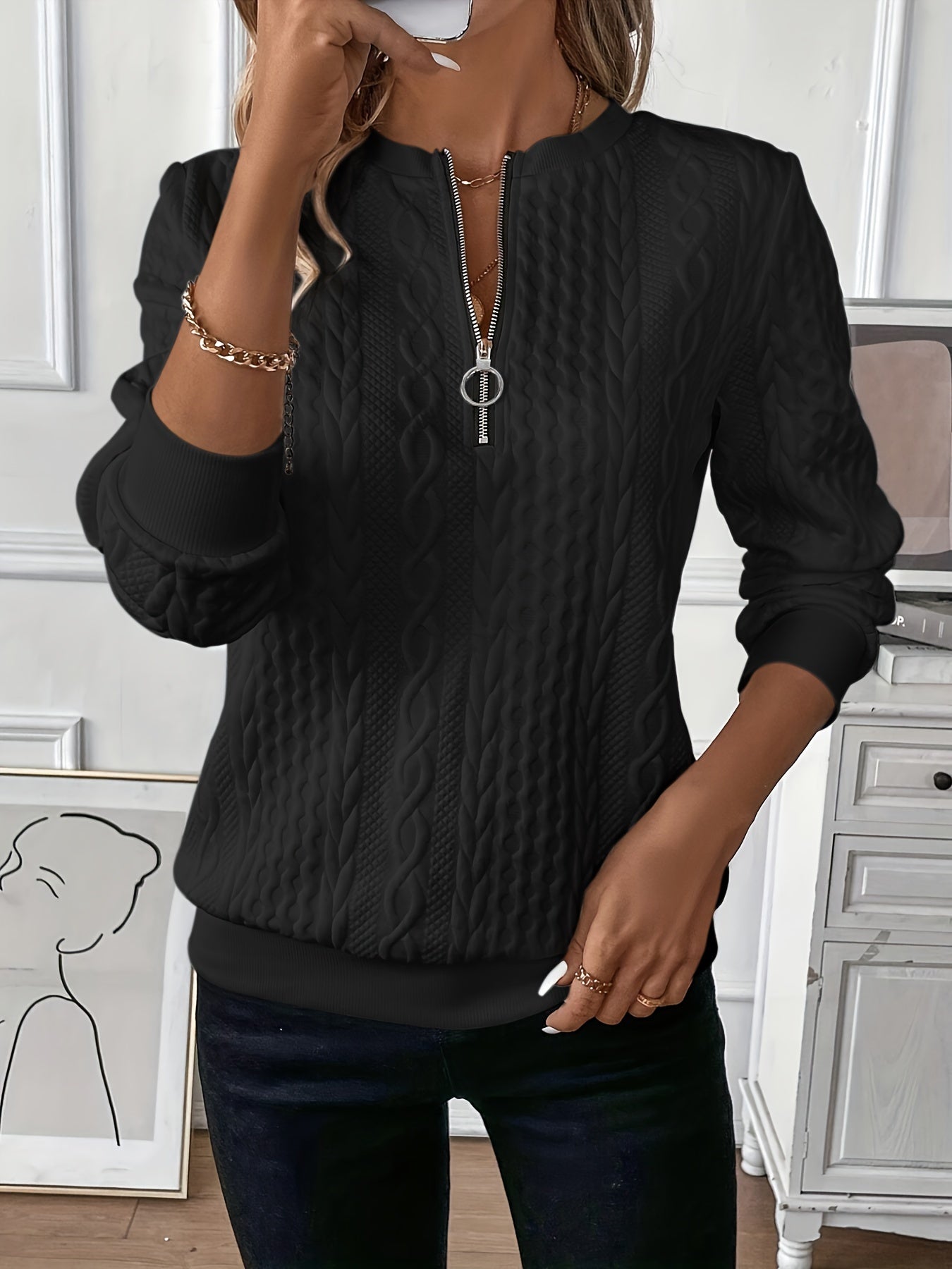 Elysha Zip Pullover