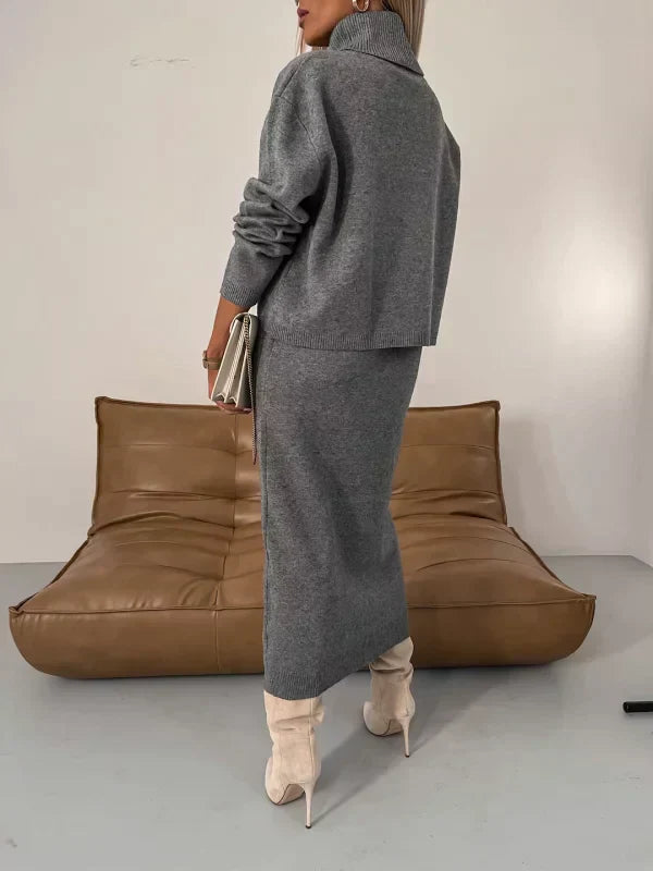 Marley | Sleek Rollneck Midi Dress