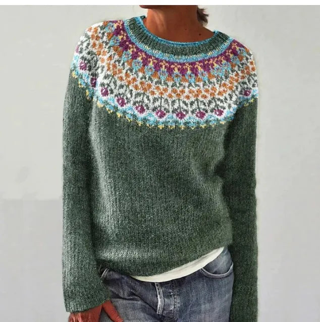 Nina | Warm Vintage Style Knit Sweater