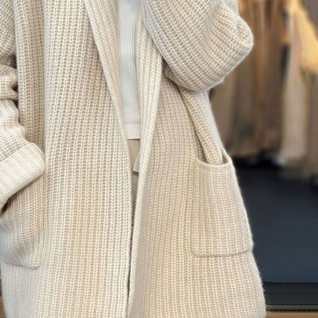 Irene | Wool-Blend Knitted Cardigan