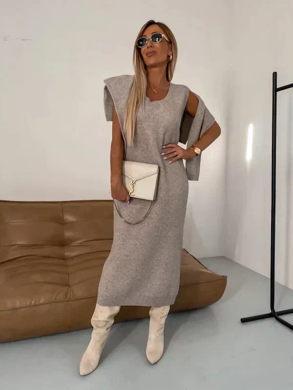 Marley | Sleek Rollneck Midi Dress