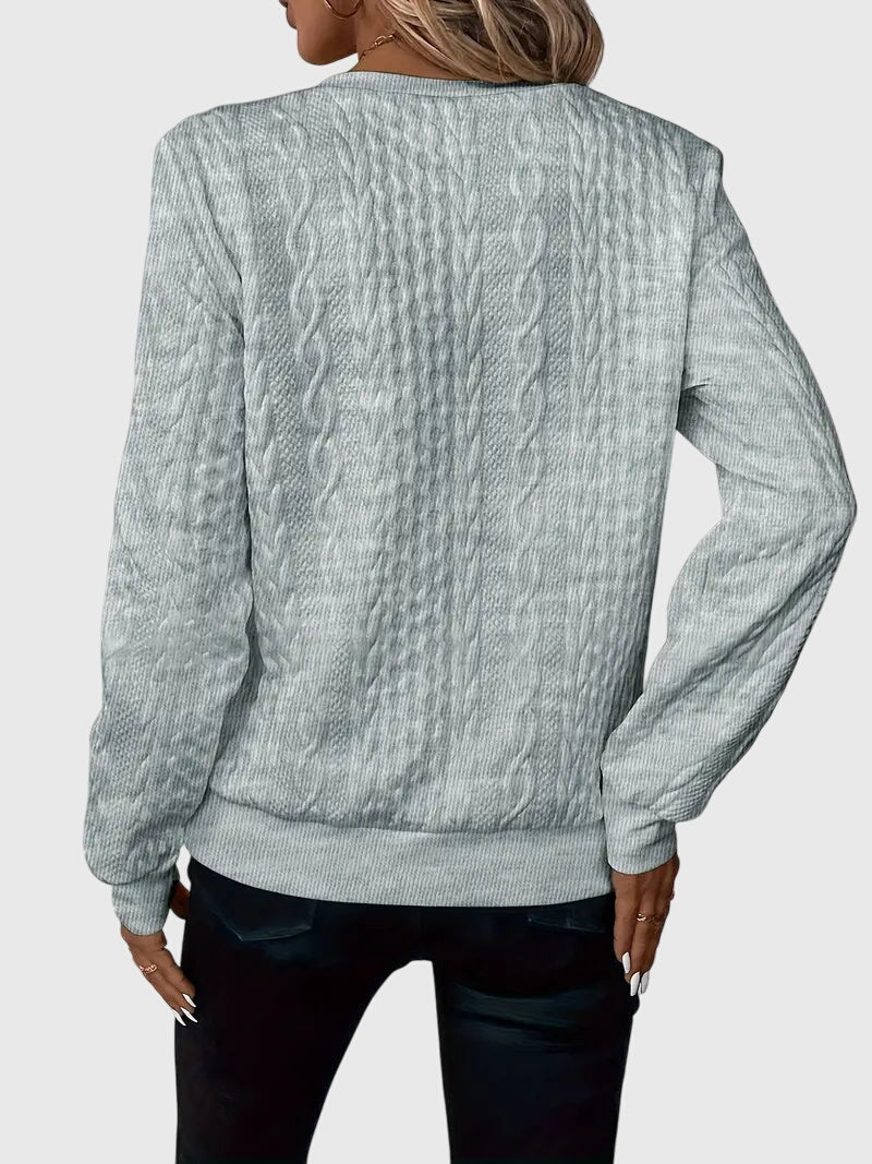 Nora | Elegant Half Zip Sweater