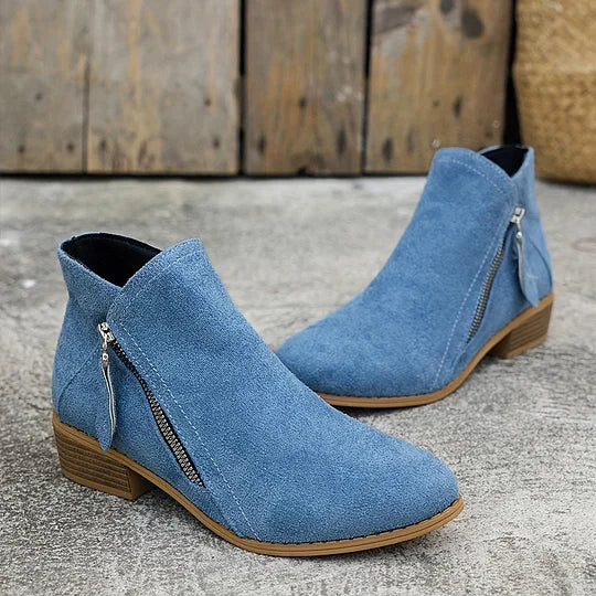 Ambreline | Classic Leather Ankle Boots
