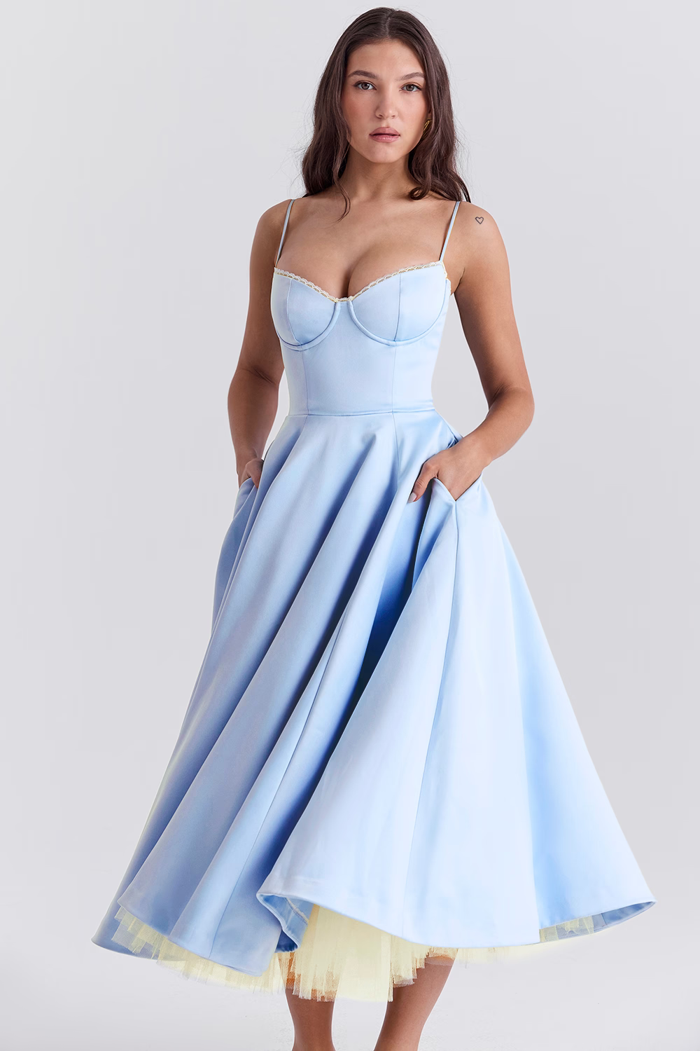 Alina | Corset Midi Dress