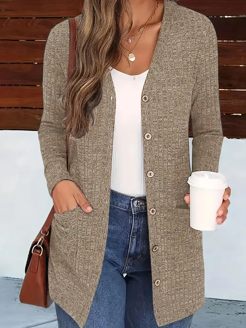 Nahlani | Cozy Long Sleeve Cardigan