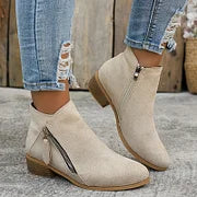 Ambreline | Classic Leather Ankle Boots