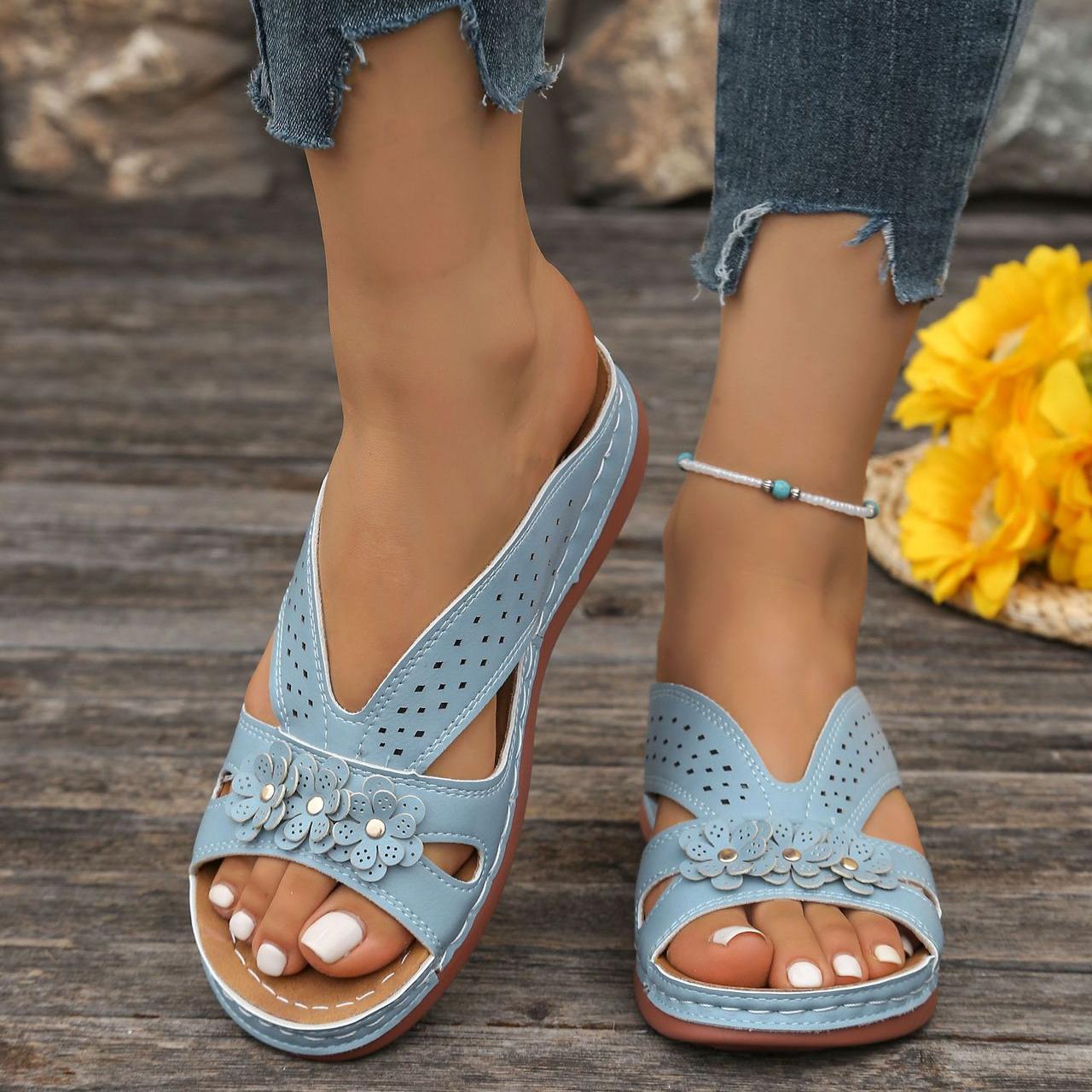 Norabel - Orthopedic Comfort Wedge Sandals – Stability, Lightness and Natural Posture