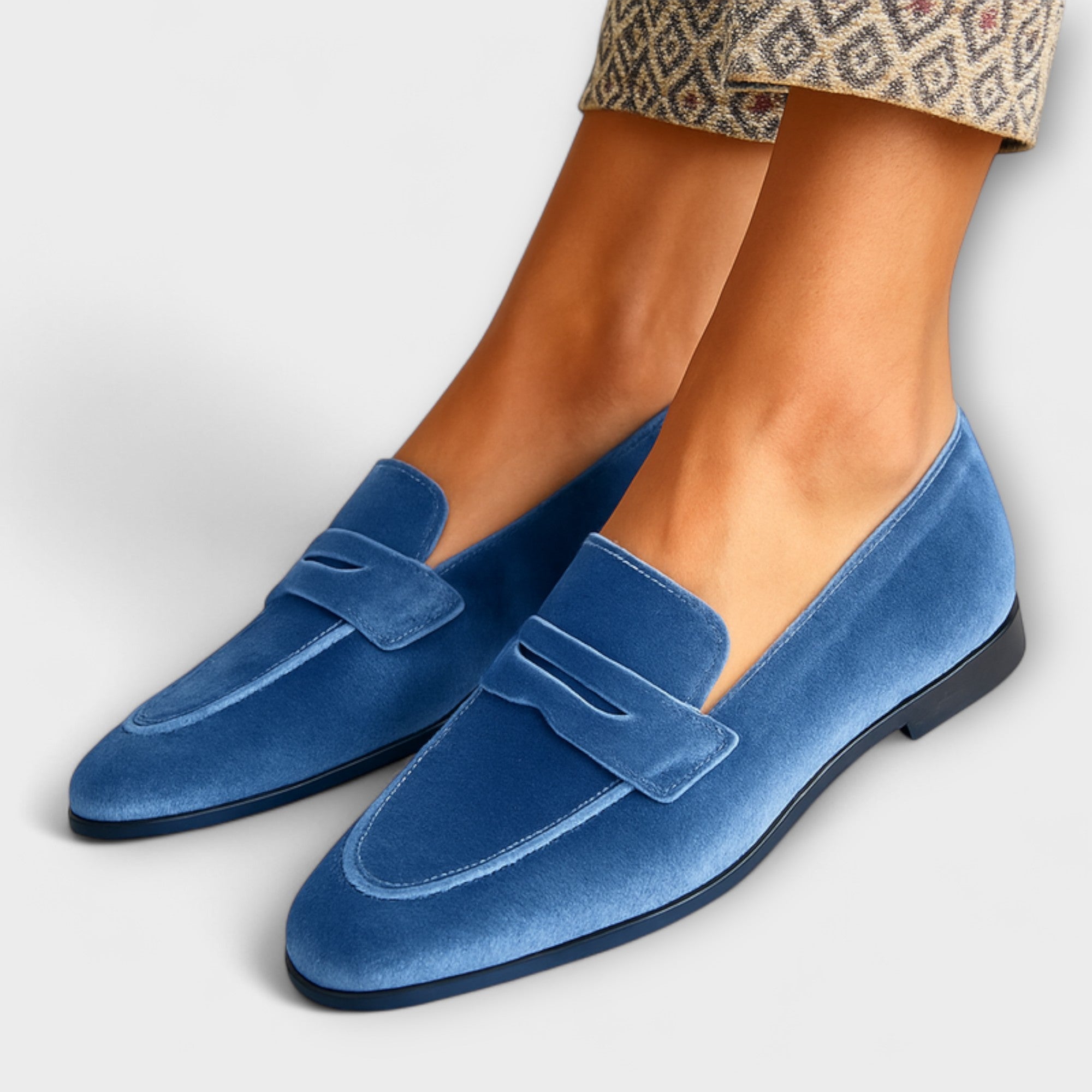 Louise - Soft Velvet Slip-Ons