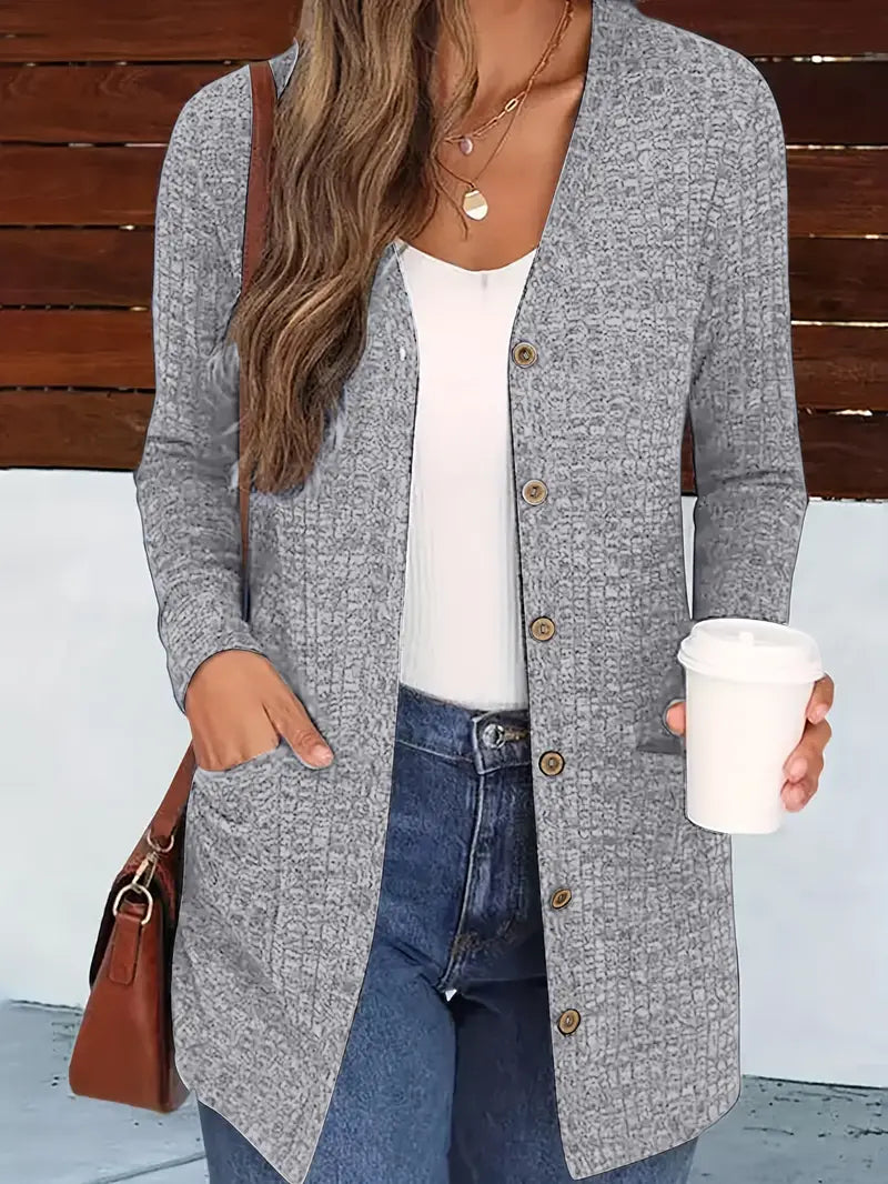 Nahlani | Cozy Long Sleeve Cardigan