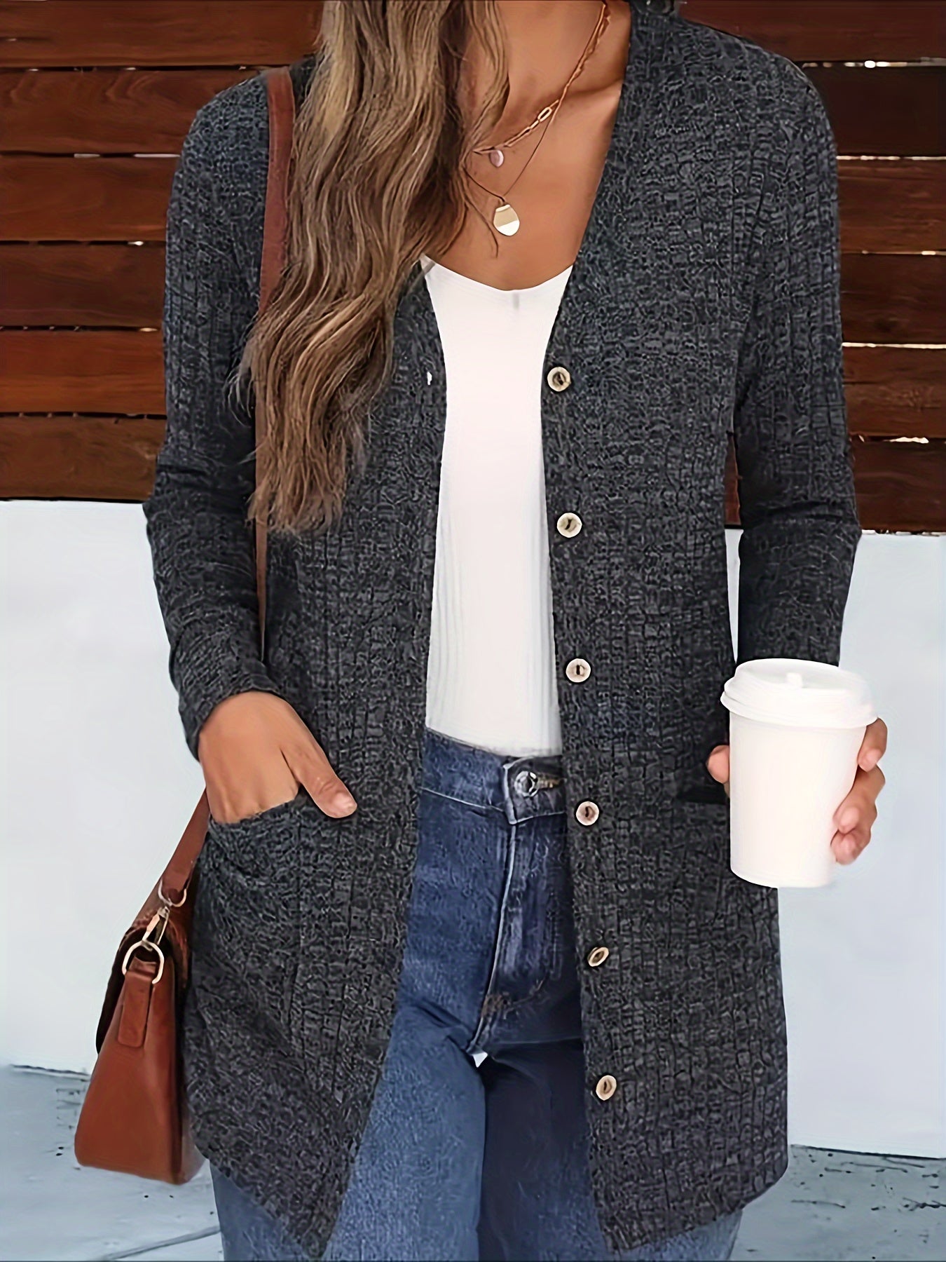 Nahlani | Cozy Long Sleeve Cardigan