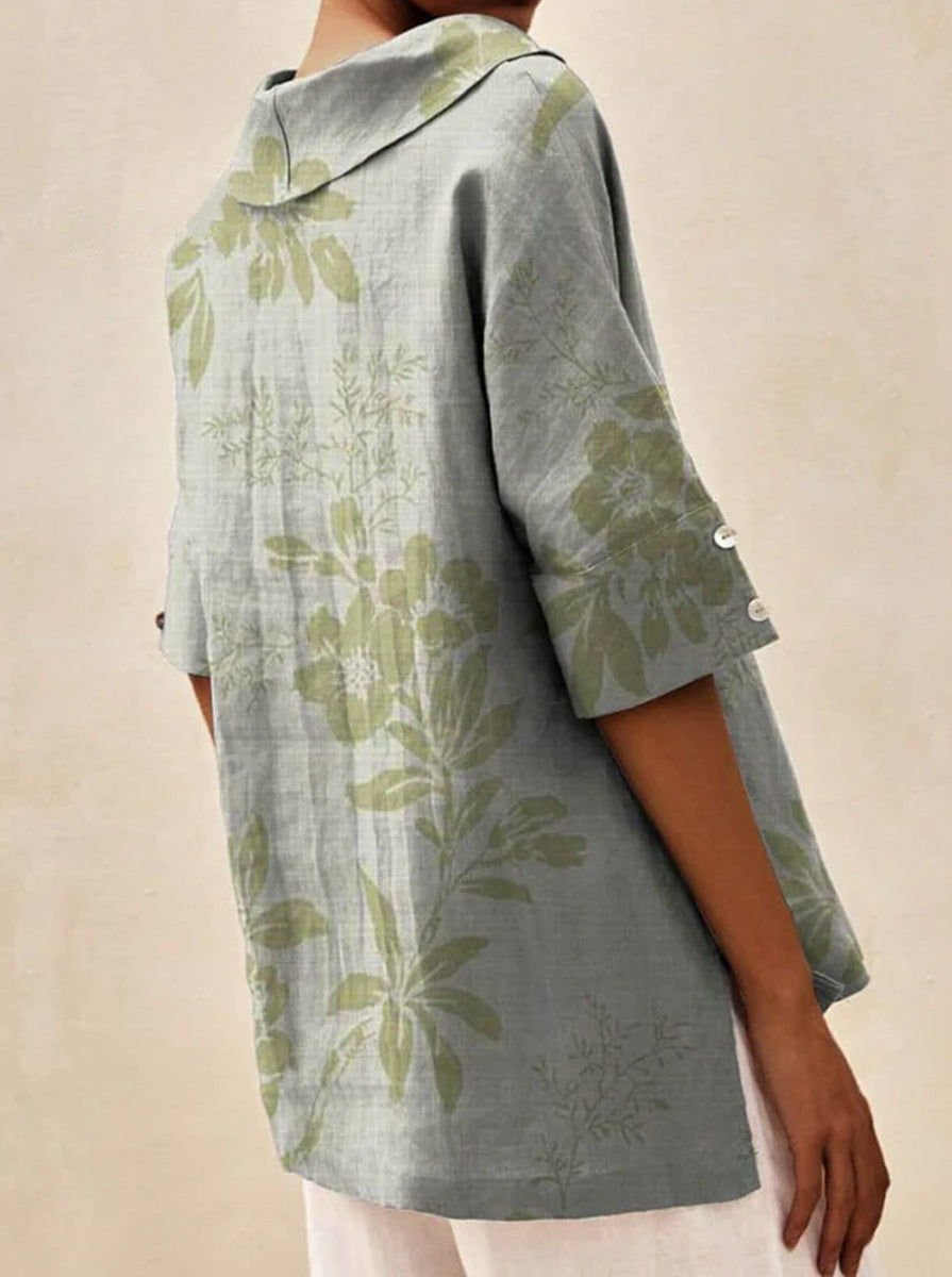 Angela - Light Summer Floral Blouse