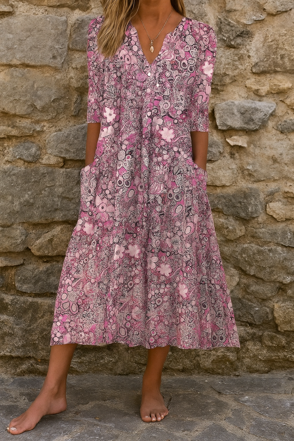 Miranda | Elegant Dress with V-Neck