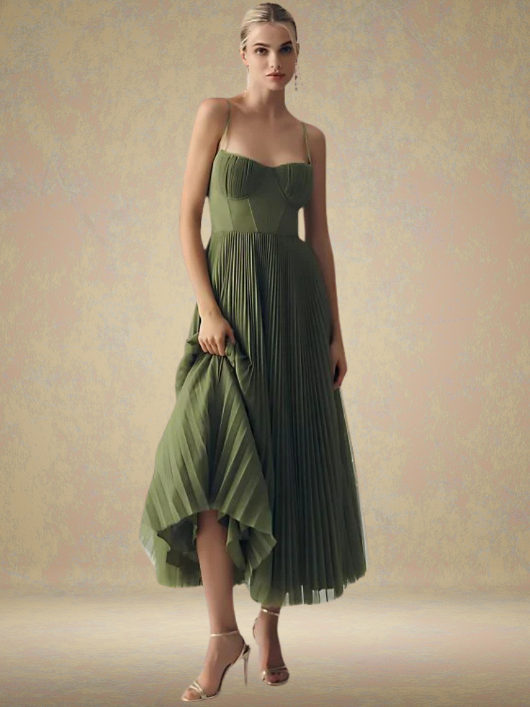 Jasira | Romantic Pleated Dress