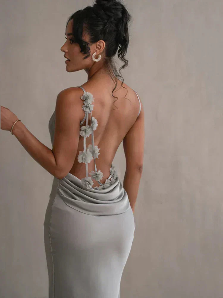 Pauline - Elegant Maxi Dress with No Back